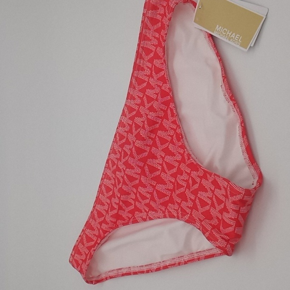 MICHAEL Michael Kors Logo Bikini Swim Bottom‎ Sangria L